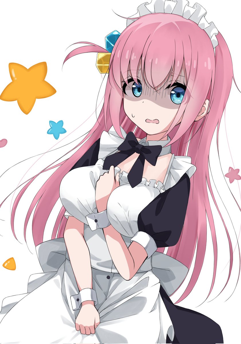 後藤ひとり 「1周年!?早すぎる!w #ぼっち・ざ・ろっく」|かおるん🍁LINEスタンプ販売中！のイラスト