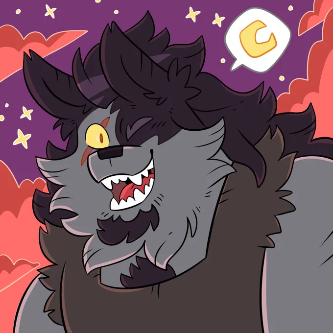 In a Halloween mood, so I had fun redrawing  's Halloween profile pic. :D