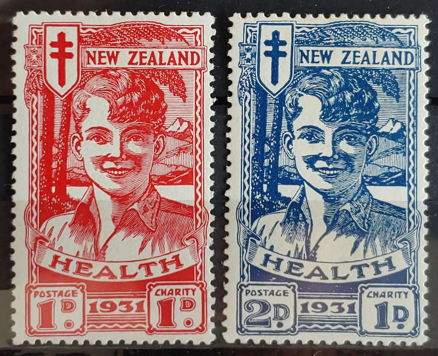 AllNations1949's tweet photo. N.Z. #B3-4 Fine+ Mint 1931 Laughing Boy Semipostal Set US$200 (2) Lot 180 in our auction Saturday 27th May 2023 #NewZealandStamps #Semipostals
https://t.co/23Pq50IGWu https://t.co/rKRVRgugGe