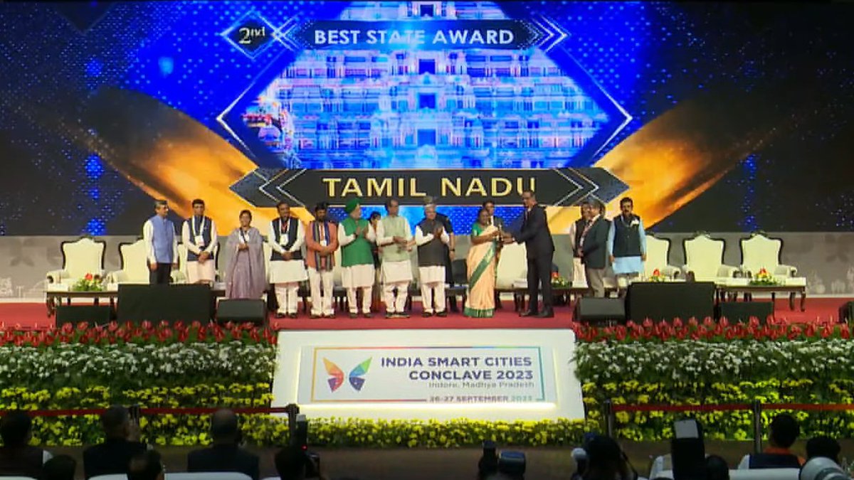 #SmartCitiesConclave 

Tamilnadu- 2nd Best State Award
#ISACAwards2022