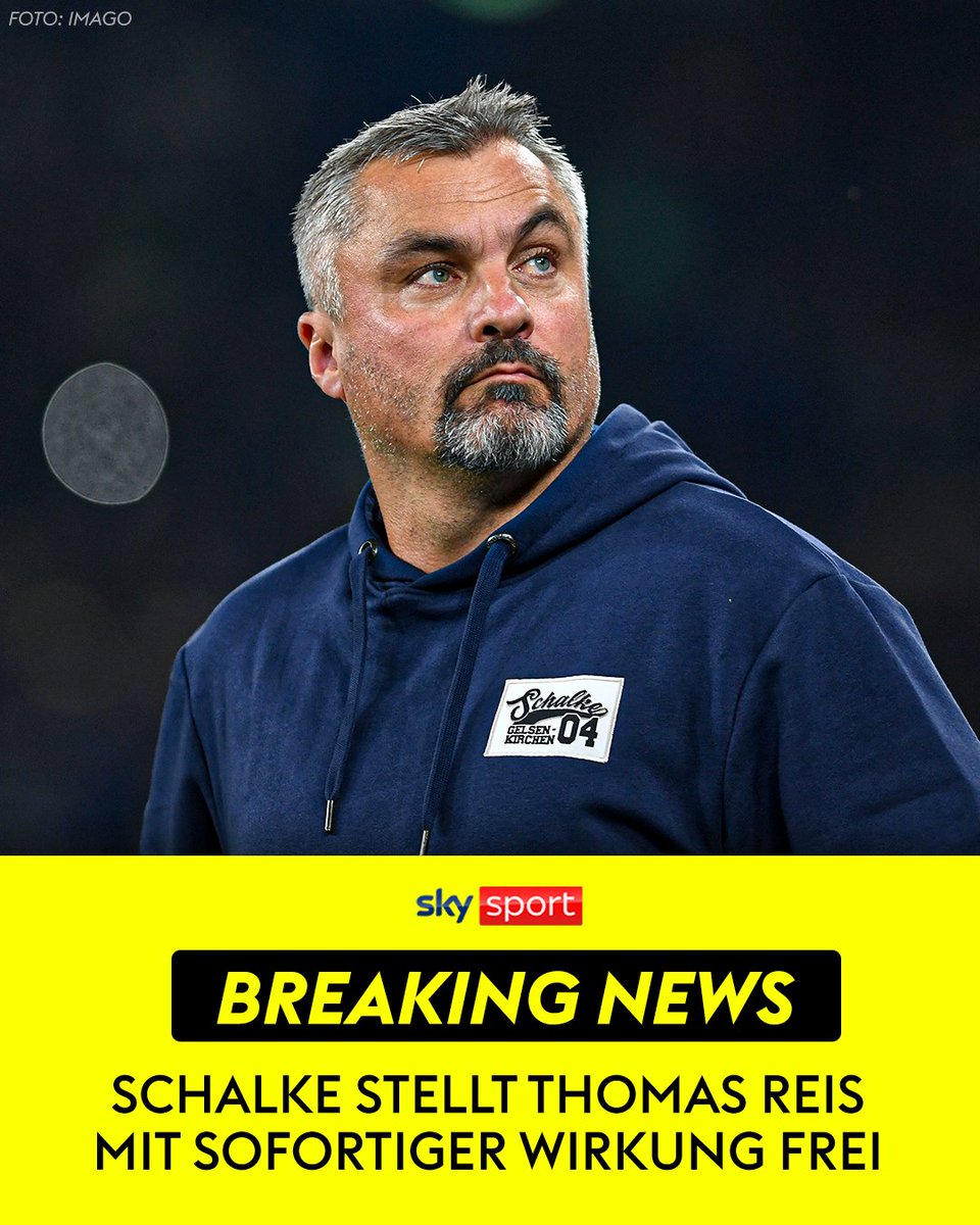 Der FC Schalke 04 hat Trainer Thomas Reis freigestellt. Bis auf Weiteres wird der bisherige Co-Trainer Matthias Kreutzer die Verantwortung an der Seitenlinie übernehmen. Reis' Co-Trainer Markus Gellhaus wurde wie sein Chef ebenfalls freigestellt.

#sky2buli #schalke