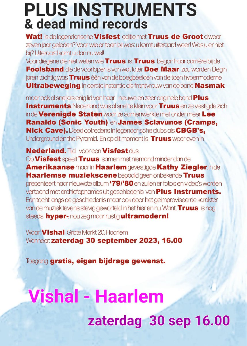 Buitenkansje. Ik zeg pakken.
Geld mee want nieuwe LP.