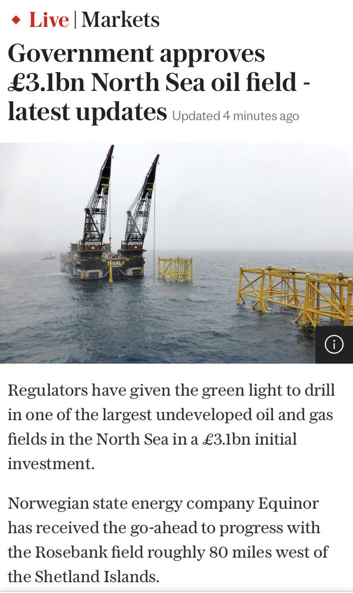 Common sense becomes the Tories  #NorthSeaOil
