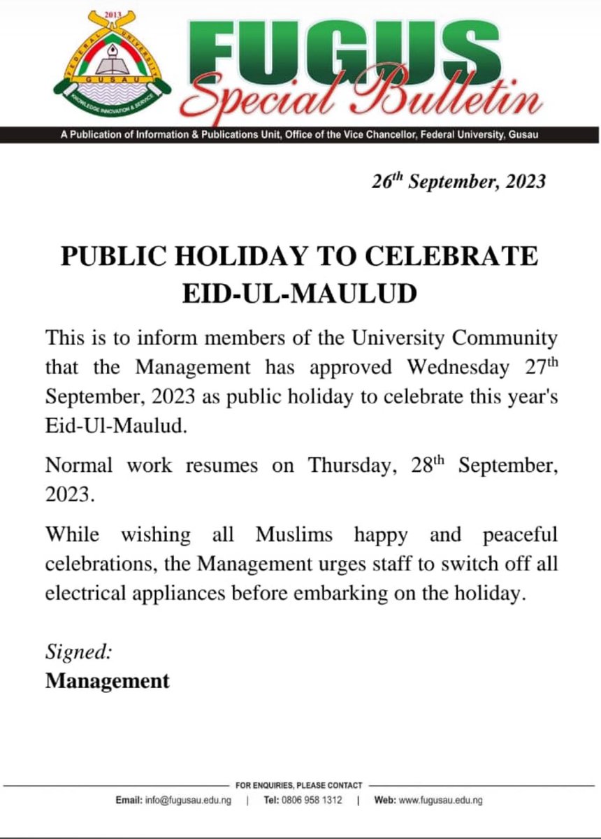 Federal University Gusau tweet media