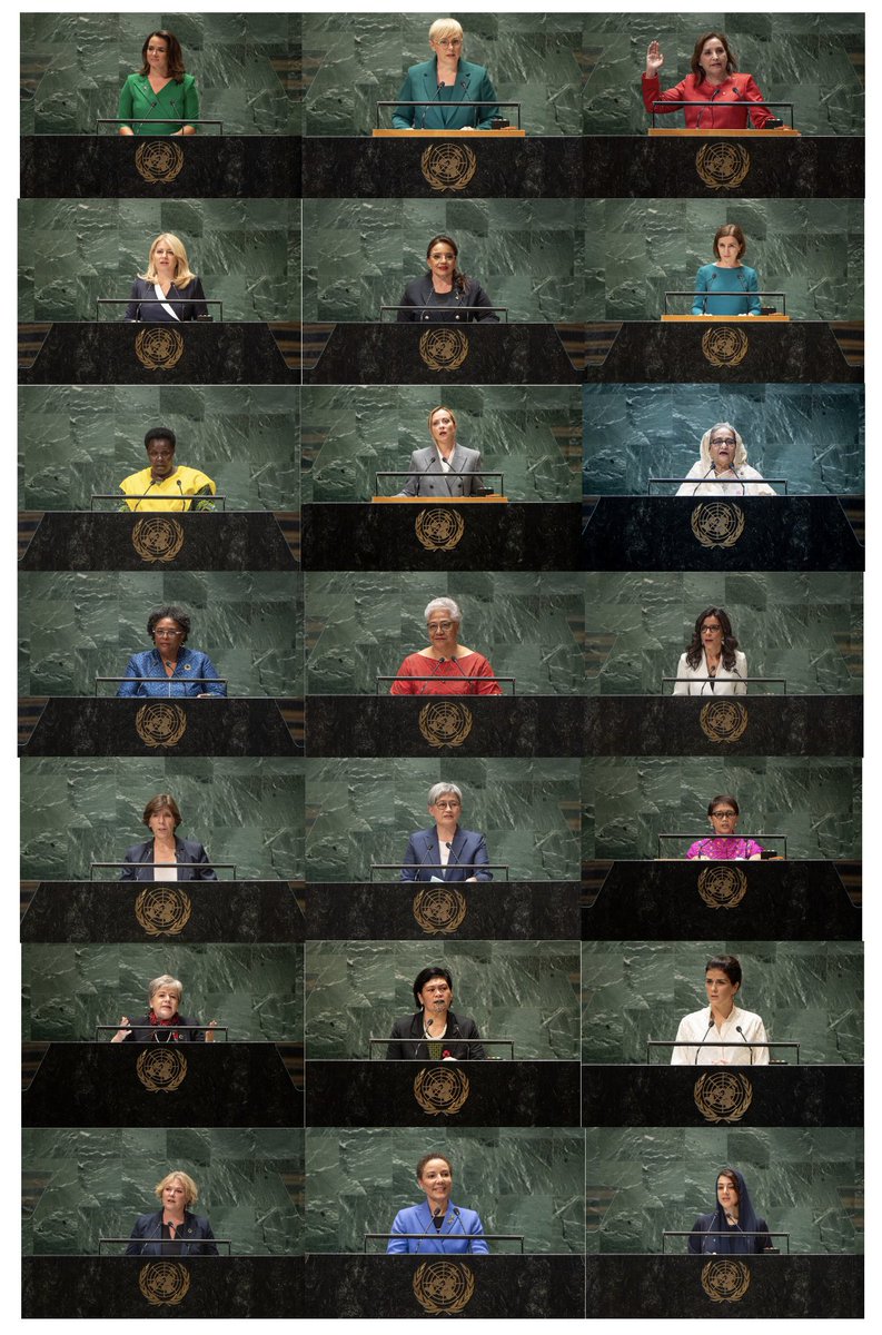 TheUNTimes's tweet photo. These are the only 21 women leaders who spoke during the #UNGA78 General Debate - out of 195 representatives . https://t.co/z4eMIs1DUU