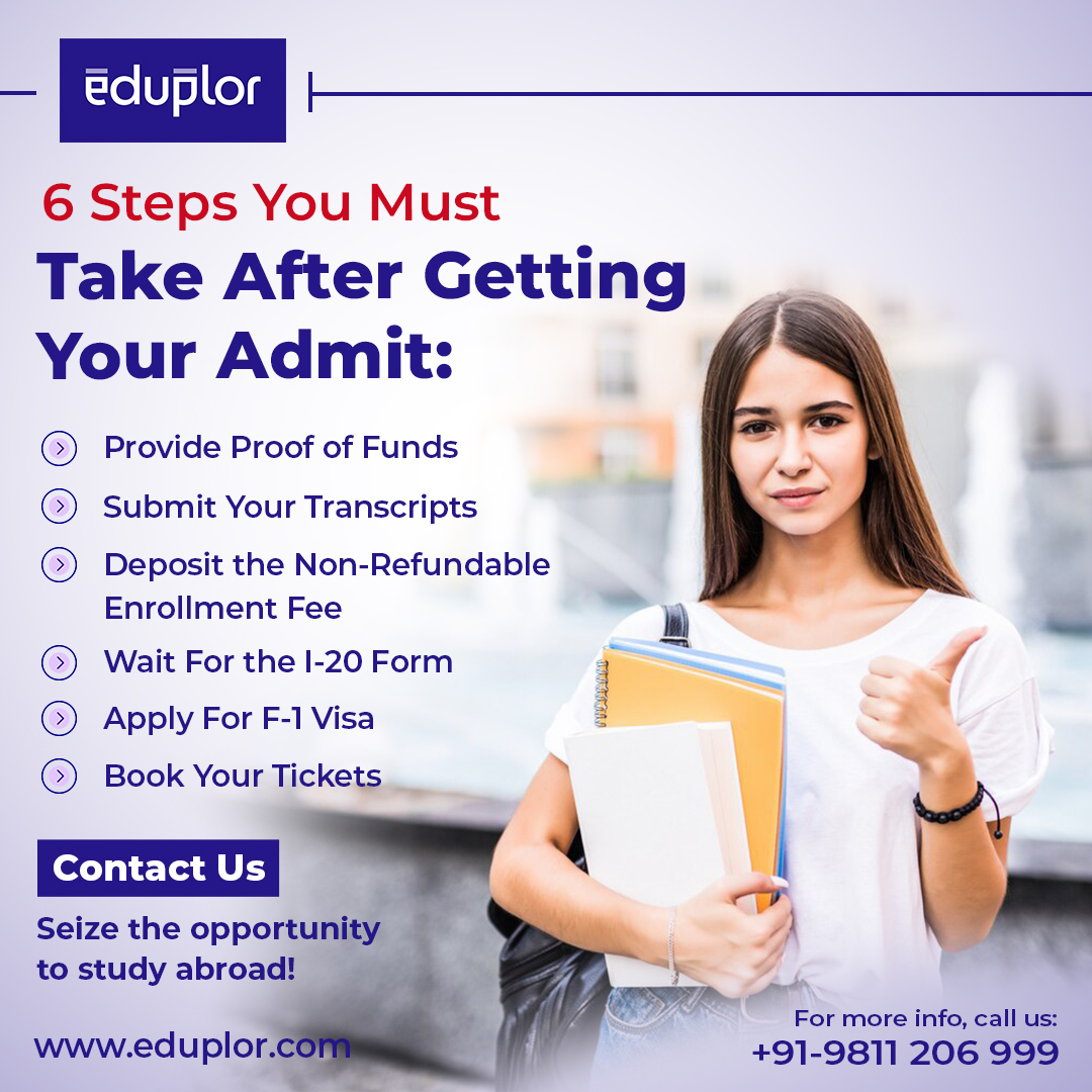 eduplor's tweet photo. 6 Important Steps you should take after getting your Admission:
#studyabroad #studyabroadconsultants #Studyabroadguidance #foreigneducation
#admissioninabroad #admissiontips https://t.co/0brP2eJ5Kt