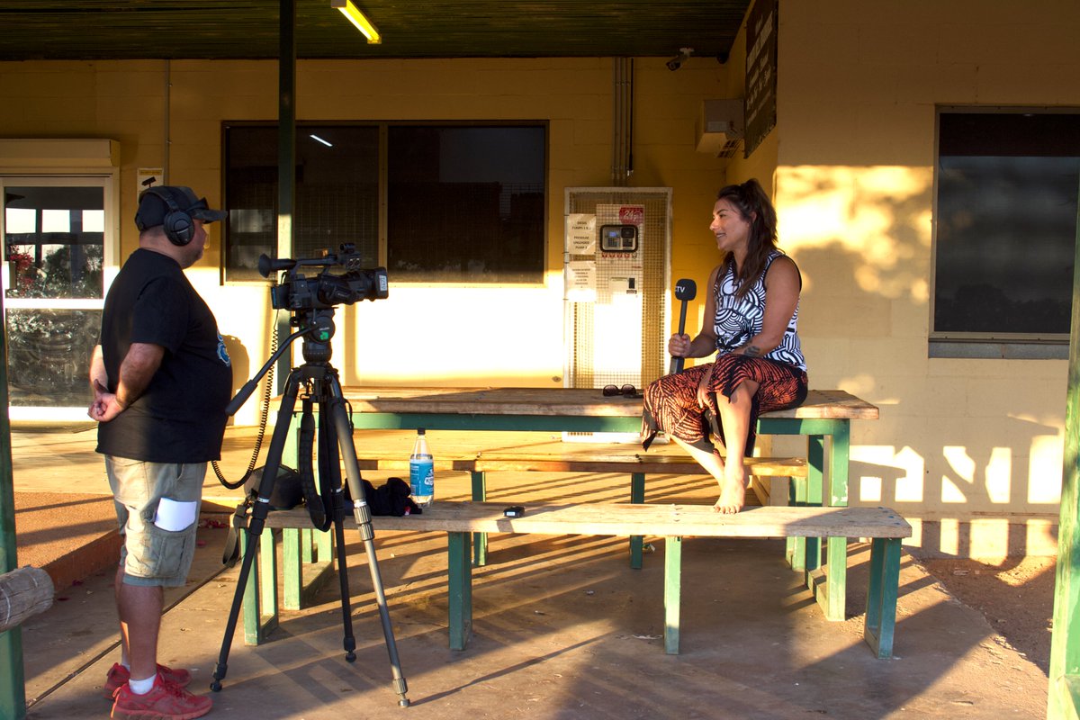 Julia Bergin (@juliabergin1) on Twitter photo We managed to catch <a href="/SenatorThorpe/">Senator Lidia Thorpe</a> for a yarn at the Tilmouth Well Roadhouse on her way back from Yuendumu. <a href="/ICTVaustralia/">Indigenous Community Television - ICTV</a>'s <a href="/Bunbajee/">Bunbajee 💔💛🖤</a> and <a href="/crikey_news/">Crikey</a> are on the road for a few days to cover the remote vote up the Tanami. We managed to catch <a href="/SenatorThorpe/">Senator Lidia Thorpe</a> for a yarn at the Tilmouth Well Roadhouse on her way back from Yuendumu. <a href="/ICTVaustralia/">Indigenous Community Television - ICTV</a>'s <a href="/Bunbajee/">Bunbajee 💔💛🖤</a> and <a href="/crikey_news/">Crikey</a> are on the road for a few days to cover the remote vote up the Tanami.