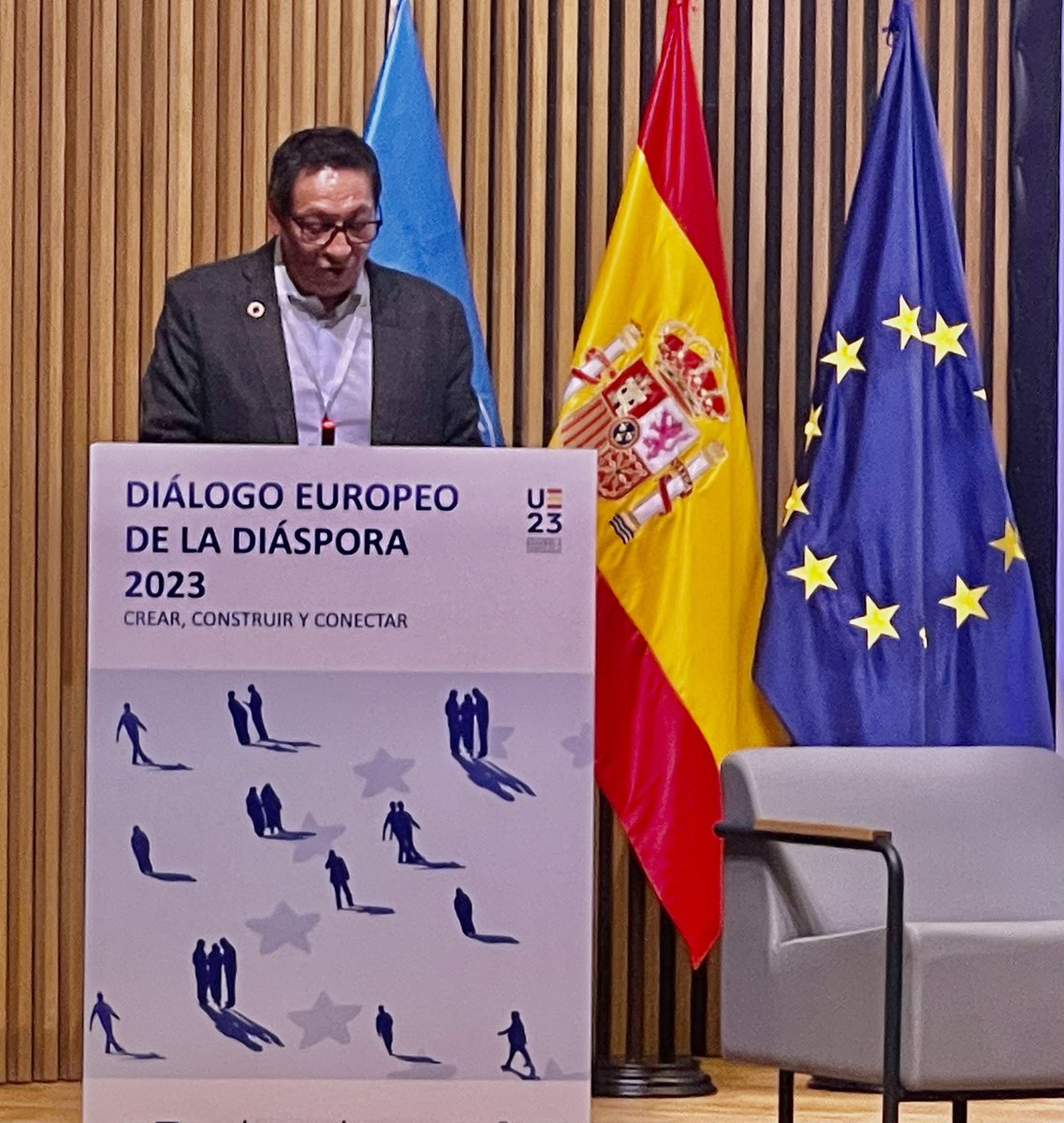 AsoRuminahui's tweet photo. Diálogo Europeo de la Diáspora 2023.  Un encuentro que ha sido posible gracias a la colaboración de @MAECgob @inclusiongob @SEstadoMigr @AsoRuminahui 

En el marco de los proyectos #Matriz e @Includ_EU https://t.co/YpWEsdA7nc