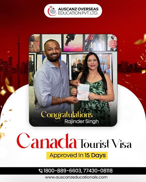 Congratulations to Rajinder Singh For Canada Tourist Visa 🇨🇦✈️ Within 15 days ✅

#auscanzoverseas #canadavisa #success #touristvisa #immigration #IELTSExcellence #visaexpert #YourPathToSucces #canadatouristvisa #EducateTheWorld