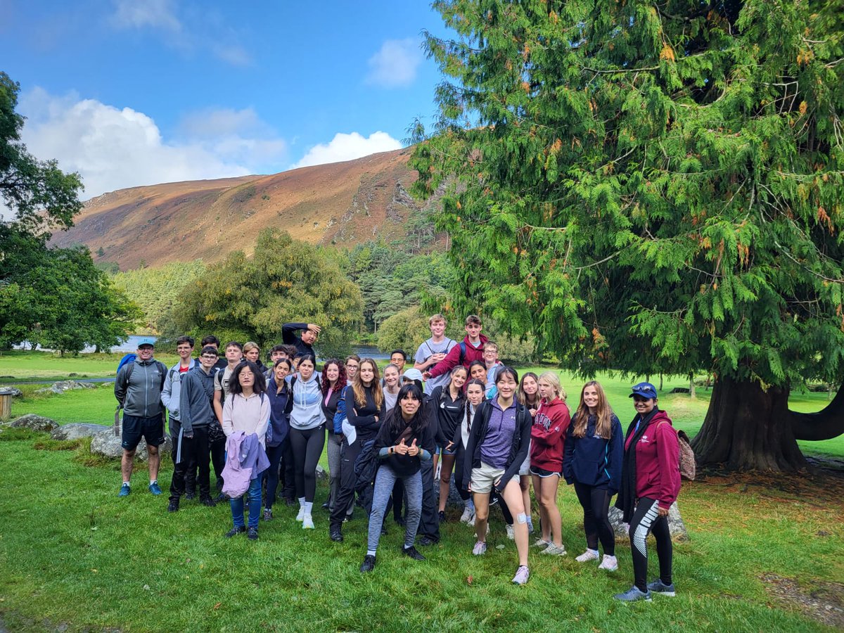 NAISDublin's tweet photo. Our Grade 10 students somehow managed to avoid the rain on their hike up in Wicklow yesterday! 

What breathtaking views 😍⛰

#CreateYourFuture #NordAngliaEducation #InternationalSchool #InternationalBaccalaureate #GlobalEducation #PERMAH #PastoralExpedition #Wicklow https://t.co/jX2cYmu0Jg