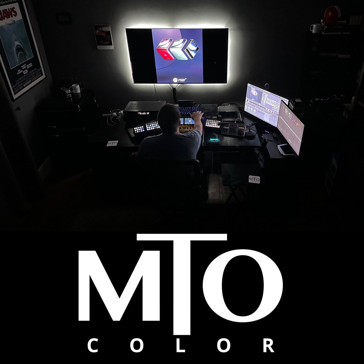 marktoddosborne's tweet photo. Grading a Series of Motorola razr+ ๏ฟฝSpots @MTO Color this past week. Working on Agency Commercials Requires Different Skills than Coloring Feature Films & TV Shows.๐
#mtocolor #colorist #colourist #colorcorrection #postproduction #commercials #spots #advertising https://t.co/gy2rZYodz6