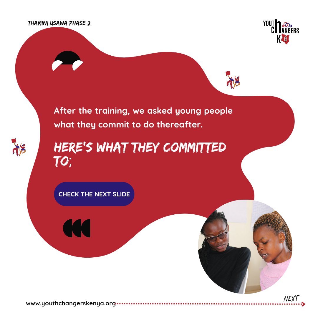 yc_kenya's tweet image. At the end of the Thamini Usawa training, we asked the young people about what they were committing to do, and here&apos;s what they had to say💬✨

#YOUthKonnect #SRHRKwaWote #intersectionalitymatters