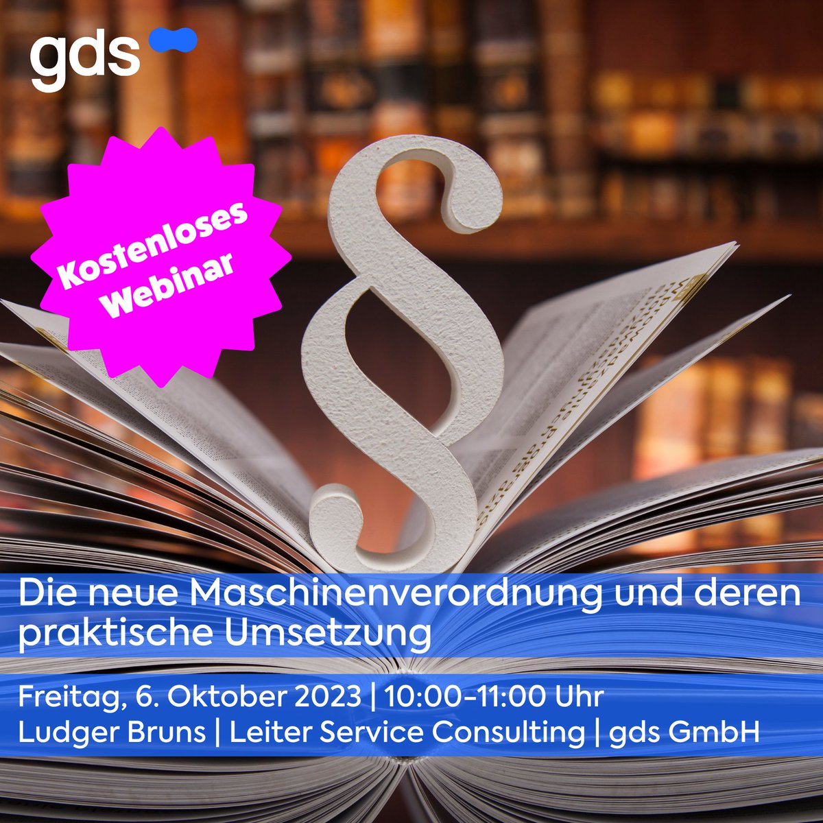 gds GmbH (@gdsgmbh) on Twitter photo Kostenloses Webinar zur neuen Maschinenverordnung register.gotowebinar.com/register/16719โฆ Kostenloses Webinar zur neuen Maschinenverordnung register.gotowebinar.com/register/16719โฆ