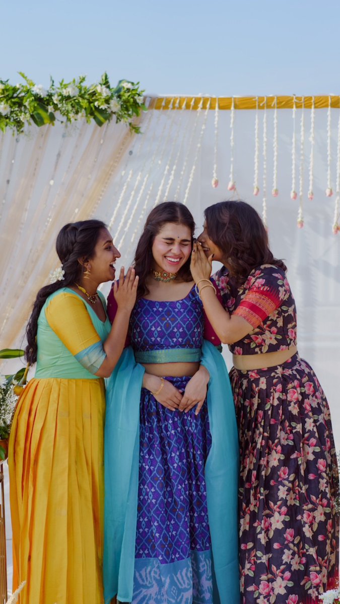 #TamaraDiwali2023

Featured outfits: (TamaraChennai.com) 
1. Anicha - Yellow 
2. Harshini - Blue 
3. Thaarika - Black