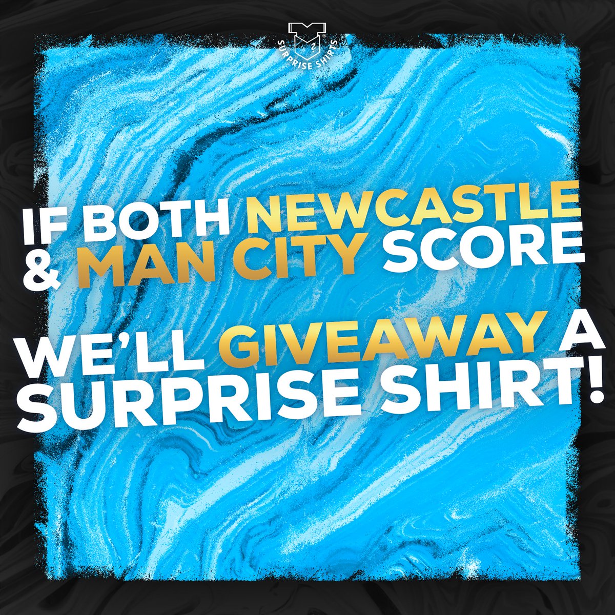 SurpriseShirts's tweet image. If Newcastle and Man City both score tonight, we'll giveaway a Surprise Shirts Mystery Box! 👀

How to enter 👇
♻️ Repost
✅ Follow @SurpriseShirts
 
That's it! Good luck 💪 #NUFC #MCFC #NEWMCI