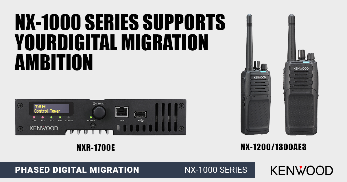 The combination of the new NXR-1700/1800 repeater and NX-1200/1300 AE3 is supplied ready to deliver FM Analogue and IP Connectivity. When you're ready to migrate to digital #DMR or #NXDN operation #SiteRoaming, they can be upgraded quickly &amp; cost-effectively. 

t: 023 8071 8713