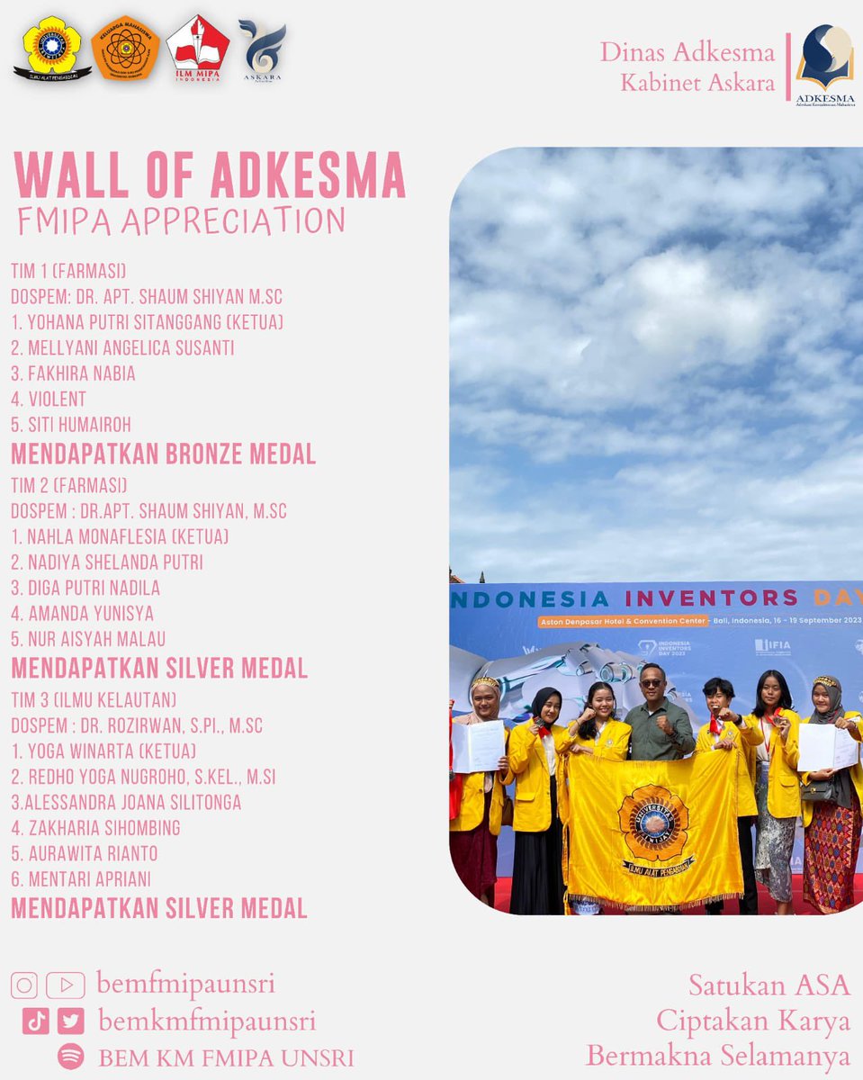 FMIPA APPRECIATION✨