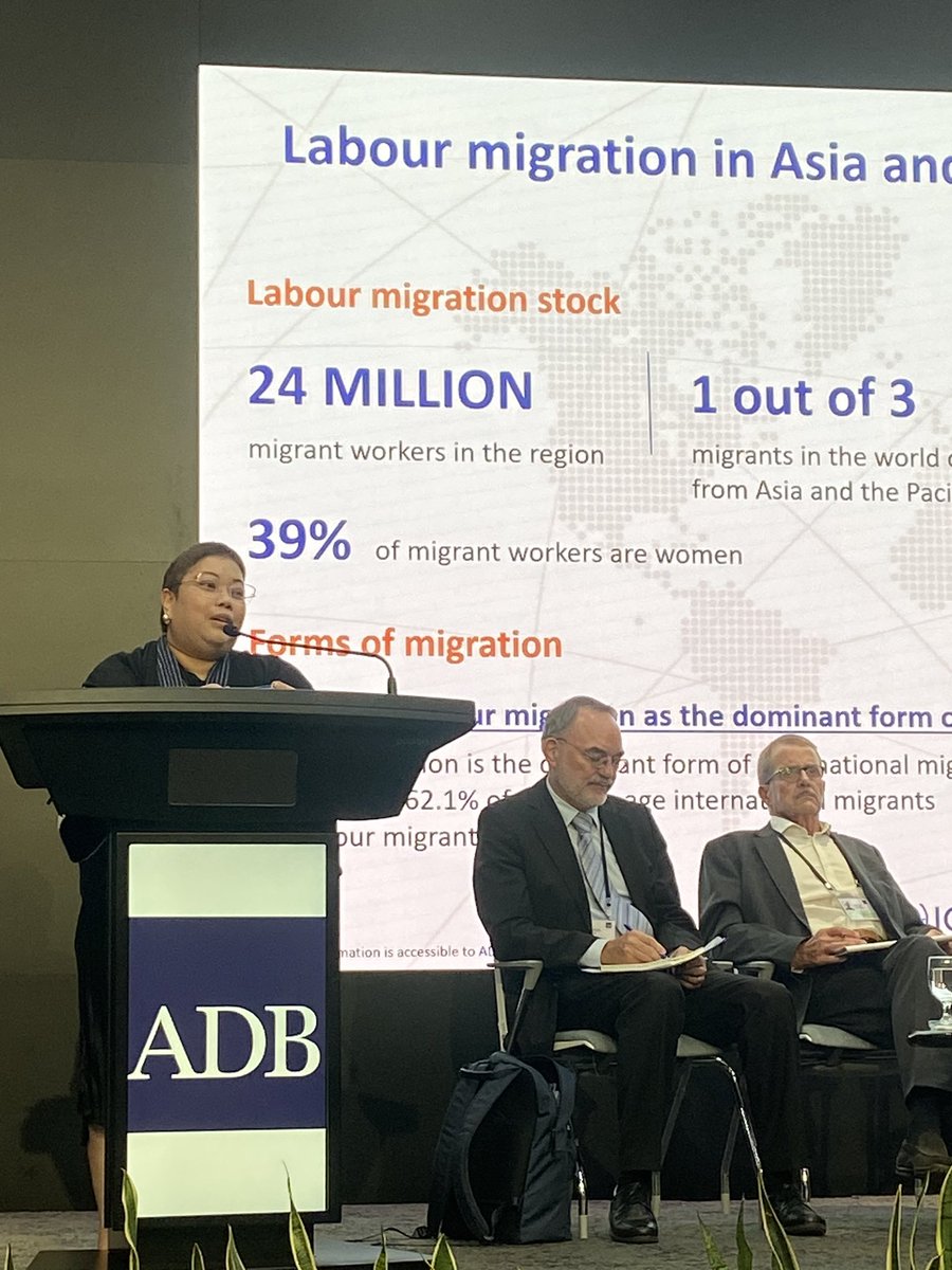 C_Northing's tweet photo. At ADB’s #SocialProtection Week @IOMAsiaPacific Regional Director @slyarriola provided an overview of the complex nature of labour migration and the need for countries to consider how the 24m migrants in the region to be included in social protection measures https://t.co/ILQiX6qbvE