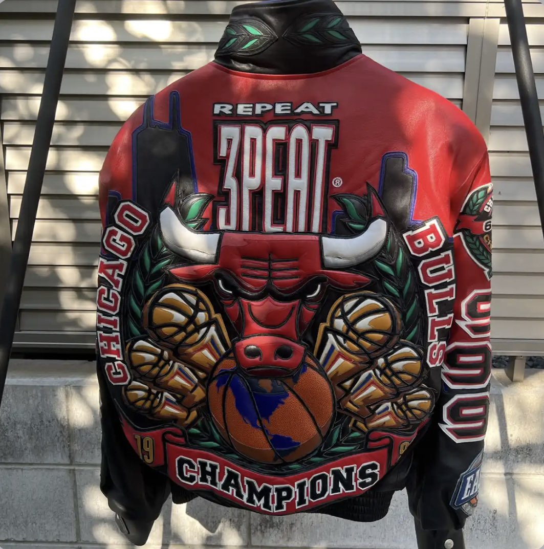 Chicago Bulls Jeff Hamilton Leather Jacket (L)