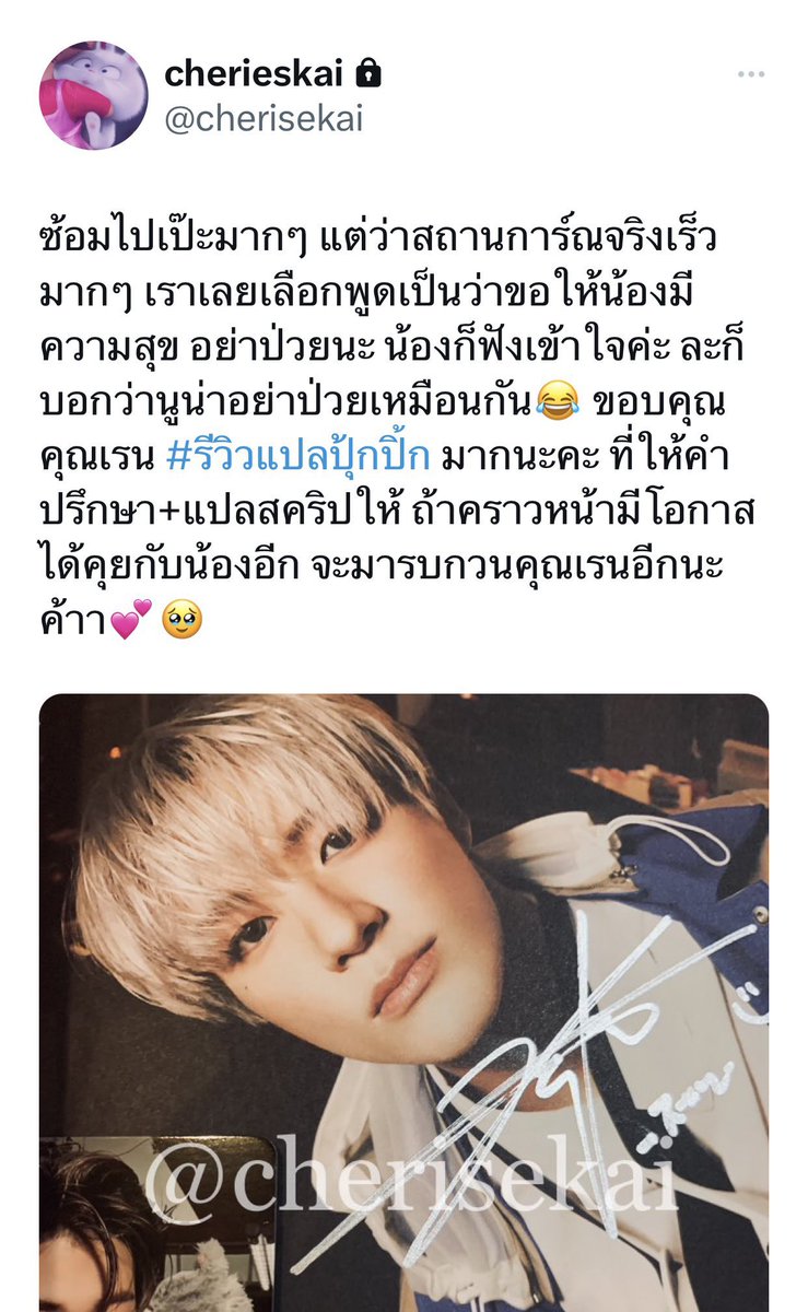 ปุ้กปิ้ก ‧₊˚ แปลทุกภาษา แอคสำรอง tweet media