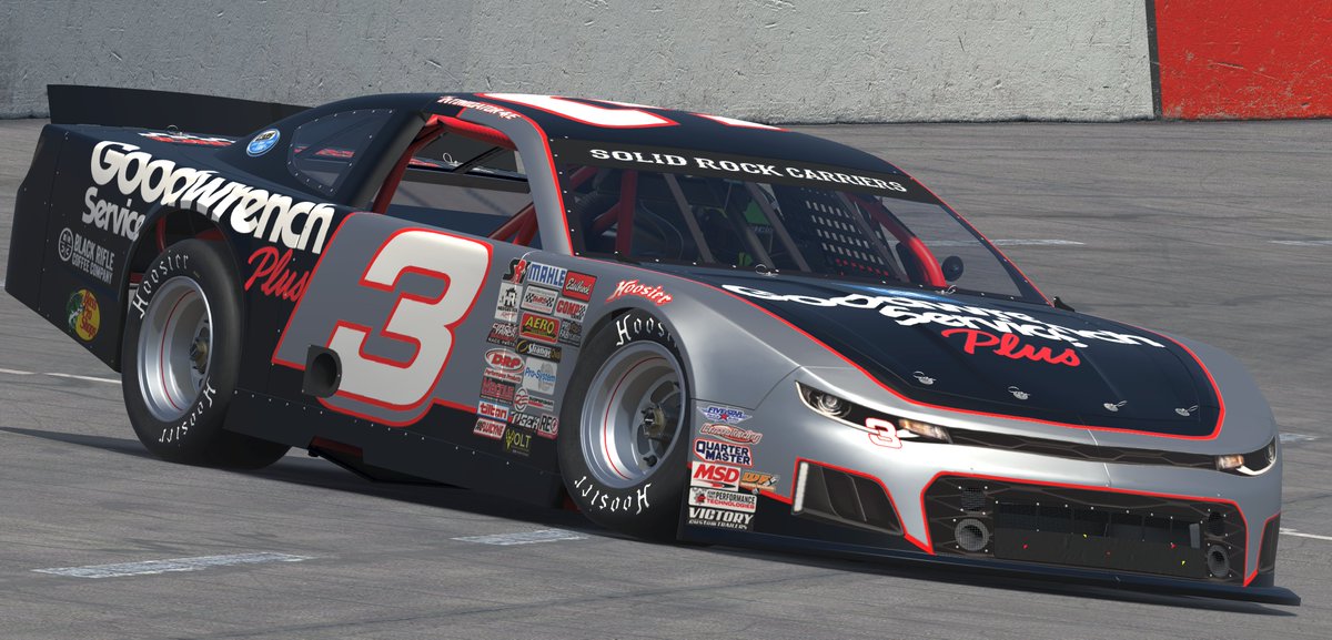 Years ago, <a href="/sambassartist/">Sam Bass Official</a> drew up a few designs for Dale Sr &amp; RCR with the <a href="/GM/">General Motors</a> Goodwrench sponsorship. This was one that didn't get used. I put it on a Late Model that you can race in <a href="/iRacing/">iRacing</a> Grab it here on <a href="/tradingpaints/">Trading Paints</a> --> tradingpaints.com/showroom/view/…