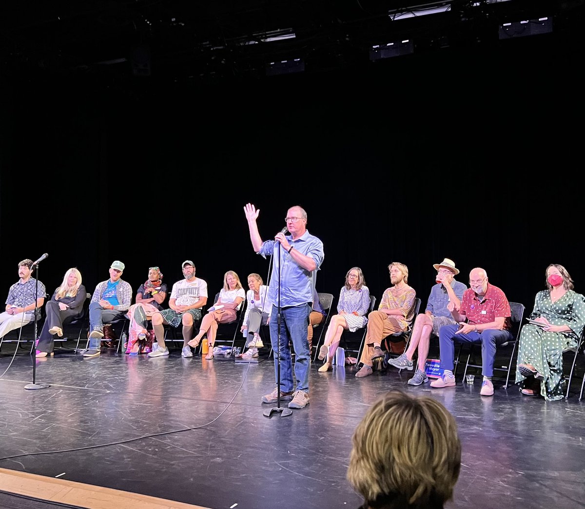 AaronBrockett12's tweet photo. Thanks to Create Boulder and @BouldArts for an illuminating Boulder mayor and council candidate forum! Arts and culture are critically important for our community. Looking forward to increasing arts funding in town with the passage of #YesOn2A! https://t.co/bsLbWQwSAi