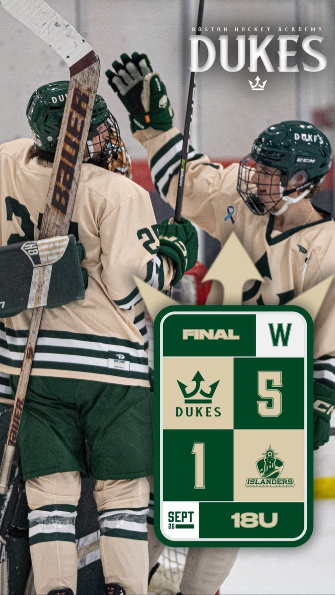 Boston Hockey Academy (@bostonha) on Twitter photo 18U picks up the 5-1 W over <a href="/islandershc/">Islanders Hockey Club</a> in their home opener!
5 different 🚨 scorers tonight <a href="/chepil_artem/">Artem Chepil</a> Vigneault, <a href="/shalex_77/">Sheldon Alexander</a> <a href="/TrevorPonath06/">Trevor Ponath</a> and Coronel!
<a href="/Seasholtz_50/">dalton seasholtz</a> picks up another W in 🥅
Thank you to everyone at <a href="/ndatyngsboro/">AcademyofNotreDame</a> for supporting our boys tonight! 18U picks up the 5-1 W over <a href="/islandershc/">Islanders Hockey Club</a> in their home opener!
5 different 🚨 scorers tonight <a href="/chepil_artem/">Artem Chepil</a> Vigneault, <a href="/shalex_77/">Sheldon Alexander</a> <a href="/TrevorPonath06/">Trevor Ponath</a> and Coronel!
<a href="/Seasholtz_50/">dalton seasholtz</a> picks up another W in 🥅
Thank you to everyone at <a href="/ndatyngsboro/">AcademyofNotreDame</a> for supporting our boys tonight!