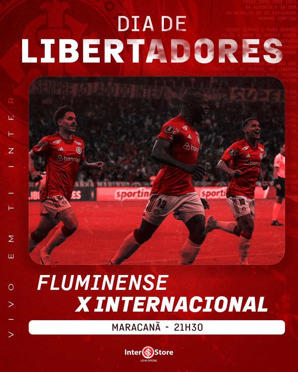 lojadocolorado's tweet image. #DiaDeInter🔴⚪

Vamos vestir nossa camisa vermelha, e apoiar o Colorado fora de casa! 

🛒 Camisa I 23/24 &amp;gt; bit.ly/3m1g9Jy

⚽ Fluminense X Internacional
🏟 Maracanã
⏰ 21h30
🏆 Libertadores
