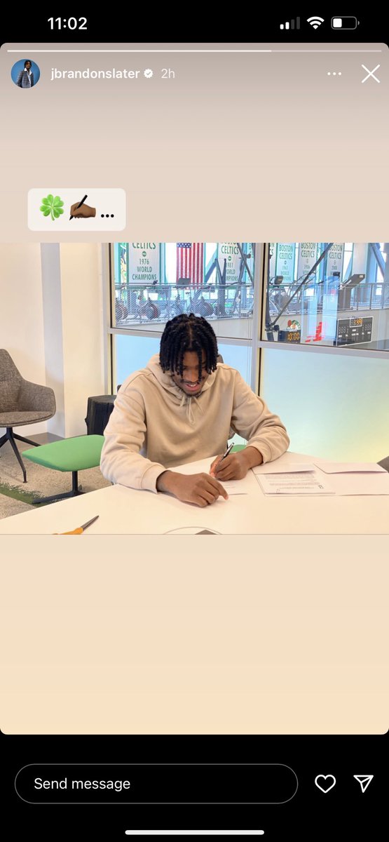 ARayfor3's tweet photo. Celtics… ☘️ 
Brandon Slater
💪🏽💪🏽💪🏽 https://t.co/Abe0PQRGqw