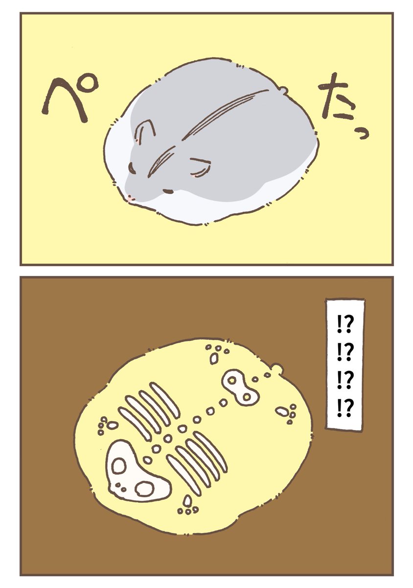 【2/2】 そんな感じの漫画を別垢で投稿してるから見てね(@yuhachi_hamster )