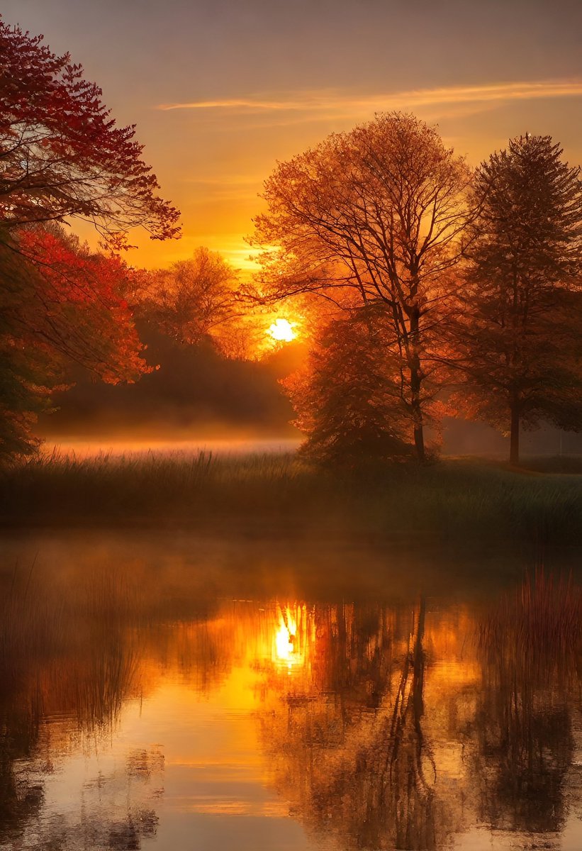 OurinIza's tweet image. In the realm where summer fades away,
A masterpiece of nature’s display,
The world transforms in vibrant array,
Behold the colors of autumn, I say.

#goodmorning #GoodVibes #GHVIP26S #GHVIP25S #JungKook #27Sep #26settembre #26Sept #26Septiembre #25Sep #25Sept #25settembre