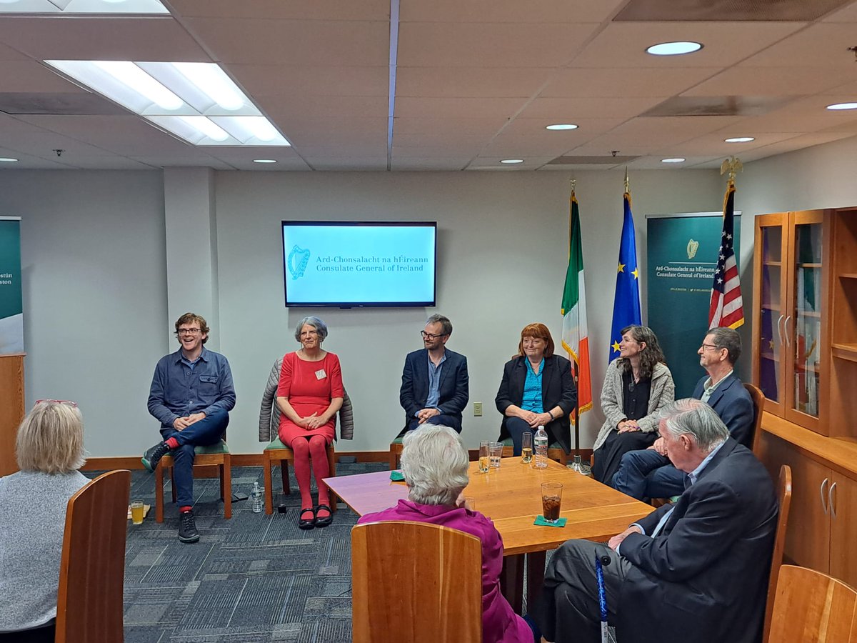 Irish Studies at Boston College (@bcirishstudies) on Twitter photo What a delight to hear <a href="/IrelandBoston/">Irish Consulate Boston</a> inspiring reflections of #LittleIslandUSAtour <a href="/LittleIslandBks/">Little Island Books</a> <a href="/culture_ireland/">Culture_Ireland</a>:
Matthew Parkinson-Bennett @L_I_Editor, Siobhán Parkinson, Sam Thompson, Patricia Forde <a href="/PForde123/">Patricia Forde</a>, Deirdre Sullivan <a href="/propermiss/">Deirdre Sullivan</a>, chair Kevin Stevens <a href="/ericdolphy/">Kevin Stevens</a> What a delight to hear <a href="/IrelandBoston/">Irish Consulate Boston</a> inspiring reflections of #LittleIslandUSAtour <a href="/LittleIslandBks/">Little Island Books</a> <a href="/culture_ireland/">Culture_Ireland</a>:
Matthew Parkinson-Bennett @L_I_Editor, Siobhán Parkinson, Sam Thompson, Patricia Forde <a href="/PForde123/">Patricia Forde</a>, Deirdre Sullivan <a href="/propermiss/">Deirdre Sullivan</a>, chair Kevin Stevens <a href="/ericdolphy/">Kevin Stevens</a>