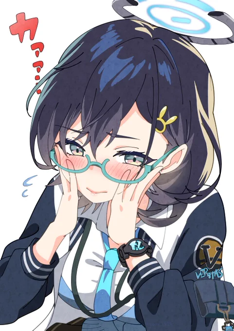 照れさせられるのは慣れてないチヒロさん#ブルアカ #ブルーアーカイブ 