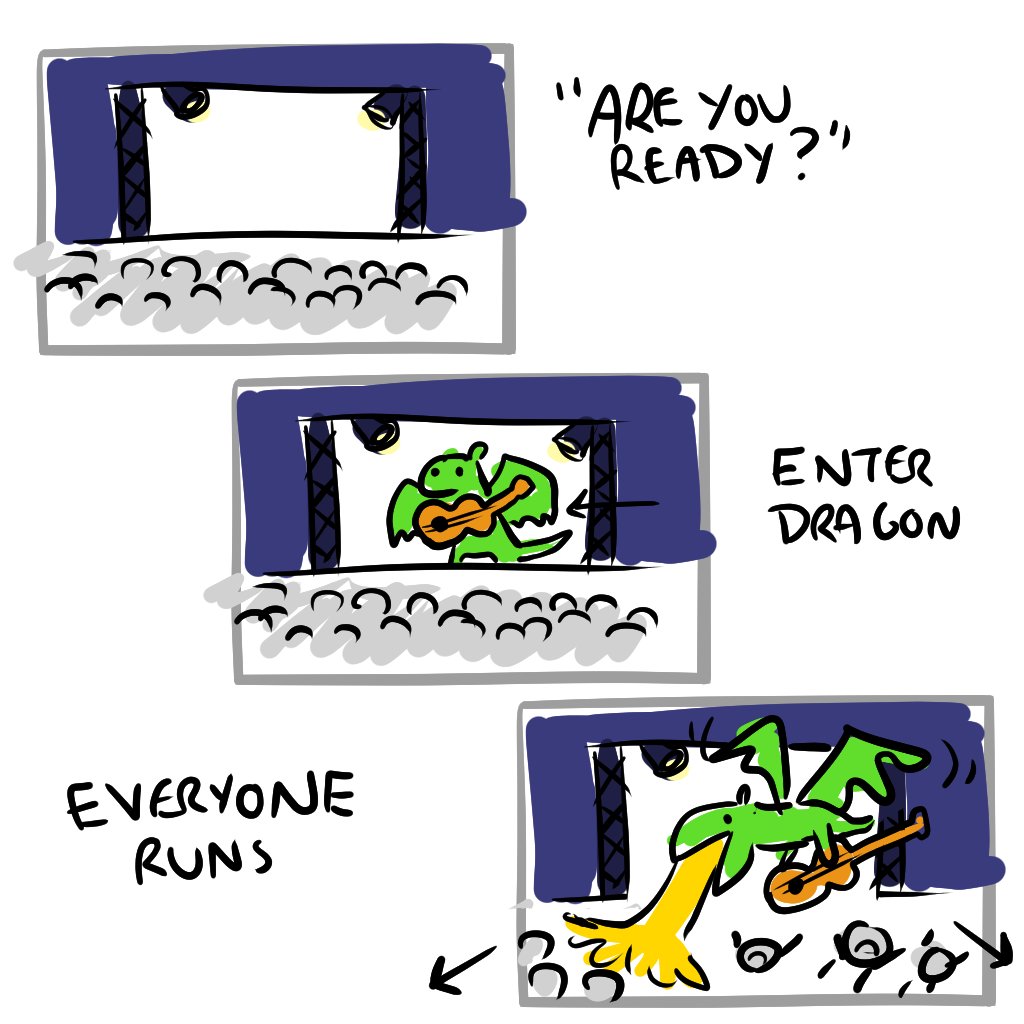 DrawThemWords's tweet photo. dragon + Story Board + concert https://t.co/U3zDBAXTHP