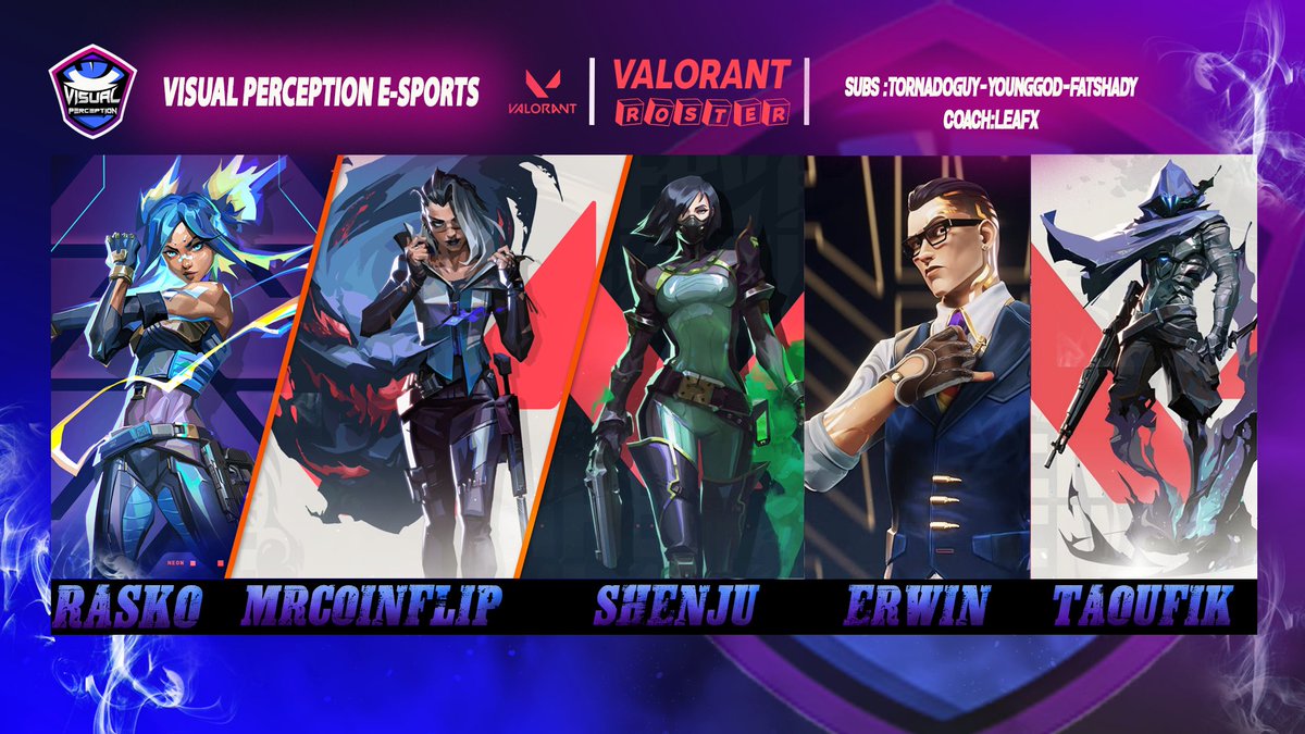 Our Valorant Team is here! Lets GO!
<a href="/MrC0inflip/">mrcoinflip.ron</a> <a href="/Coach_Leafx/">Leafx</a> <a href="/Shenju11546605/">Shenju</a> <a href="/Rasko_vl/">Rasko</a> <a href="/TaoufikCS/">Taoufik</a> @erwin @tornadoguy <a href="/fatshady/">fatshady</a> @younggod 
#GIATRELO #VPHYPE