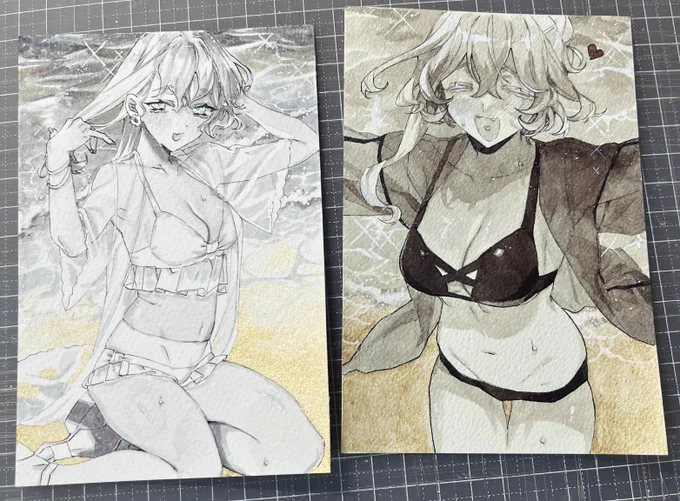まだ夏終わっとらんやろ!!と思ってた頃の絵 