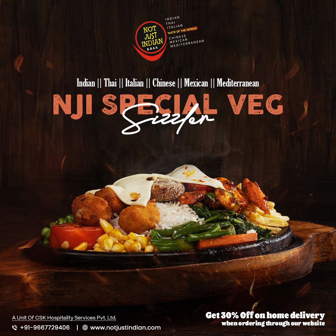 NotJustIndian1's tweet photo. Every bite of our sizzlers is a ticket to culinary paradise!

Visit - https://t.co/H2RMoalJIS

#notjustindian #notjustindianrestaurant #indirapuram #indirapuramrestaurant #SizzlingDelights #NonVegSensation #FoodieFrenzy #SizzlerCravings #TasteTheHeat https://t.co/52umLvdbAL