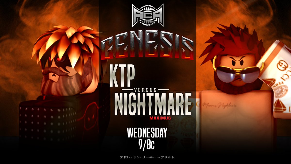 ACA | GENESIS

After being confronted by #JMontrouze at the previous Genesis show, he will try to build his momentum up and fight against an icon, <a href="/OfficiMaximus/">Maximus Nightmare</a>!