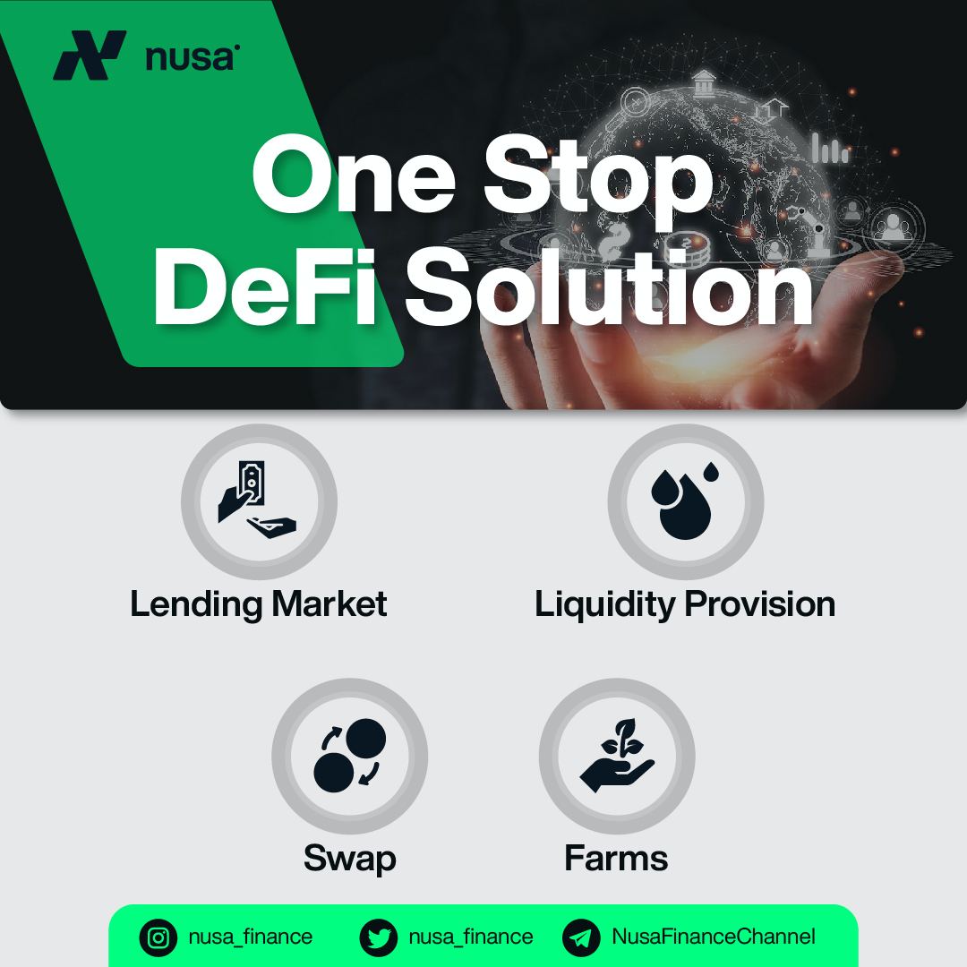 Sundanezze's tweet photo. ✨One Stop DeFi Platform you Will Ever Need✨

With Nusa features, unleash the best of your crypto potentials in just one platform. Learn more about Nusa services here:
👉https://t.co/L2OJlWqHeg

Which feature have you tried?

#NusaFeatures #Web3 #DeFi https://t.co/Aw1NPa1AAS