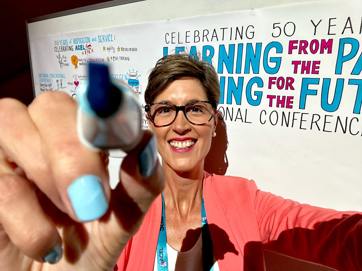 Pens &amp; paper ready to #picture the <a href="/acelaustralia/">ACEL</a> National Conference “Celebrating 50 years: Learning from the past, leading for the future”. EXCITED to to #draw attention to this line-up of speakers this week! drsuepillans.com ✏️ #ACELNC23