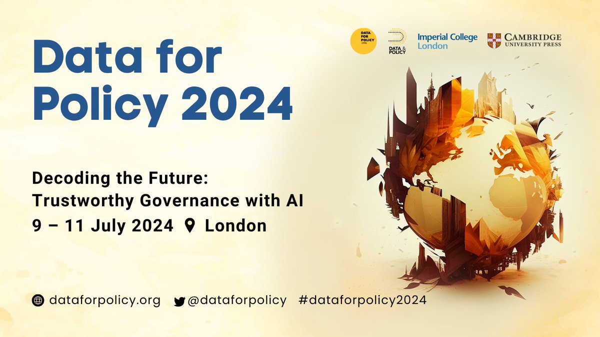 Human Technology Institute (@hti_uts) on Twitter photo 📢We are calling for submissions for the Special Track "Accelerating collective decision intelligence" that our Director, Technology <a href="/ProfSallyCripps/">Sally Cripps</a> is chairing at <a href="/dataforpolicy/">Data for Policy CIC #dataforpolicy2025</a> 2024 conference.
Submissions due 27 November
dataforpolicy.org/2024-tracks/ 📢We are calling for submissions for the Special Track "Accelerating collective decision intelligence" that our Director, Technology <a href="/ProfSallyCripps/">Sally Cripps</a> is chairing at <a href="/dataforpolicy/">Data for Policy CIC #dataforpolicy2025</a> 2024 conference.
Submissions due 27 November
dataforpolicy.org/2024-tracks/