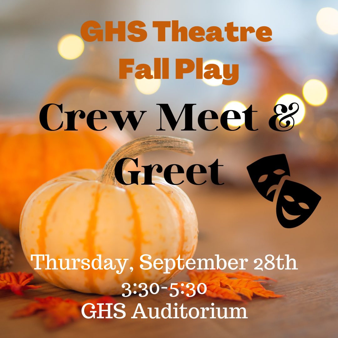 Join us  this Thursday for our Crew Meet &amp; Greet! 
For general info visit graftonps.org/site/Default.a…. For online forms visit graftonps.org/Page/3747 and graftonps.org/Page/3748