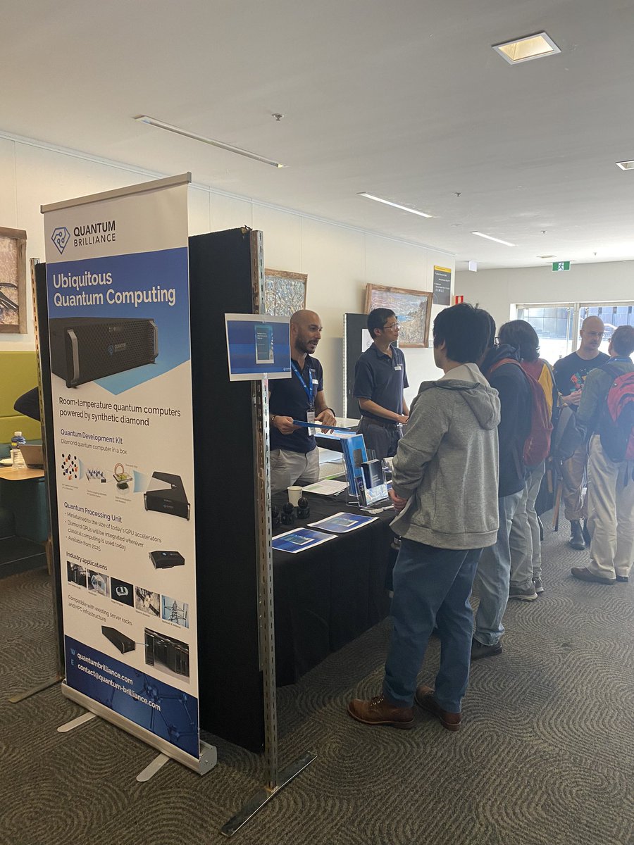 ResBazSyd's tweet photo. Gold sponsors of #ResBazSydney2023 powered by diamonds! If you’re ResBaz-ing today make sure you drop by @QuantumBrillia1 to chat with their hardware engineers and view some of their diamonds https://t.co/xkz0LVdSxY