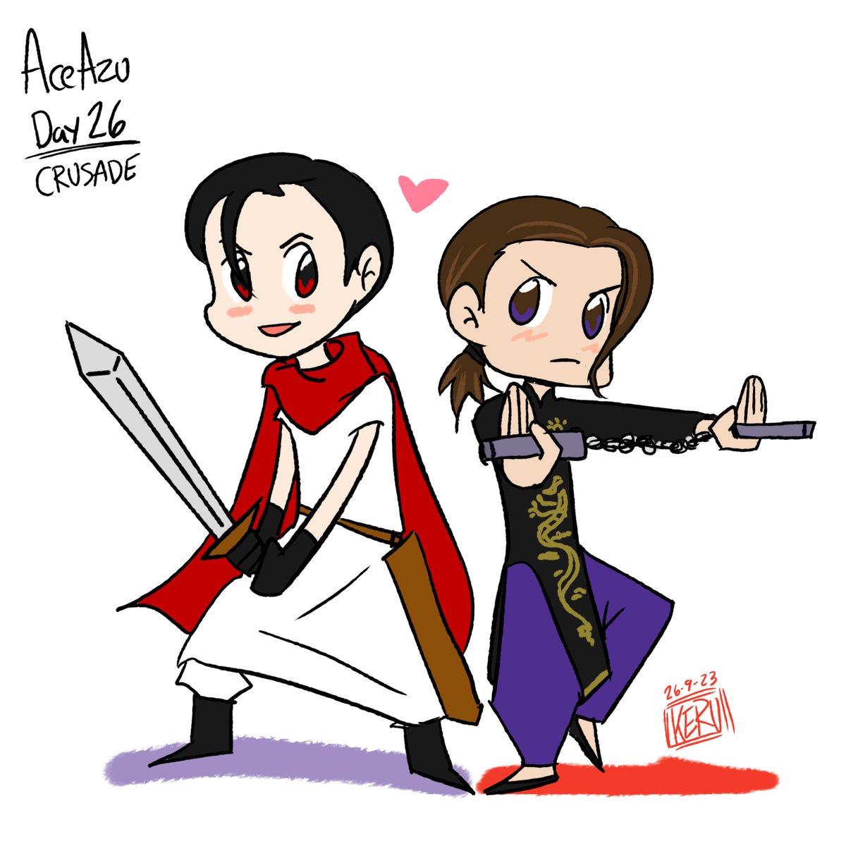 KERUdibuja's tweet photo. Day 26 - ๐ฆ๐ฎ
#AceAzu #AzuAce #therapy #drawingchallenge #kamenridergeats #fanart #thisdonthavemuchsensewiththeword #butyeah #ihadto https://t.co/tHD18wLxPh