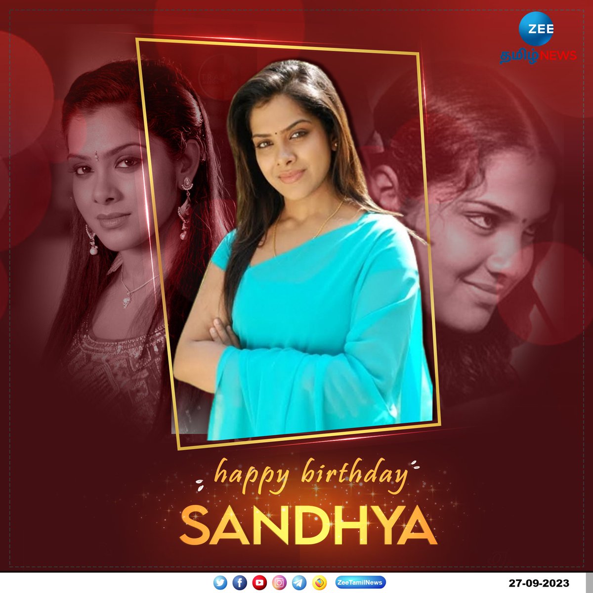 ZeeTamilNews's tweet photo. #NewsUpdate | நடிகை சந்தியா பிறந்த தினம் இன்று!

#Sandhya | #HBDSandhya | #HappyBirthDaySandhya | #ZeeTamilNews

Android Link: https://t.co/9DM6X6Ze8y 
Apple Link: https://t.co/3ESH9sGYnv https://t.co/TGWtmLfimS