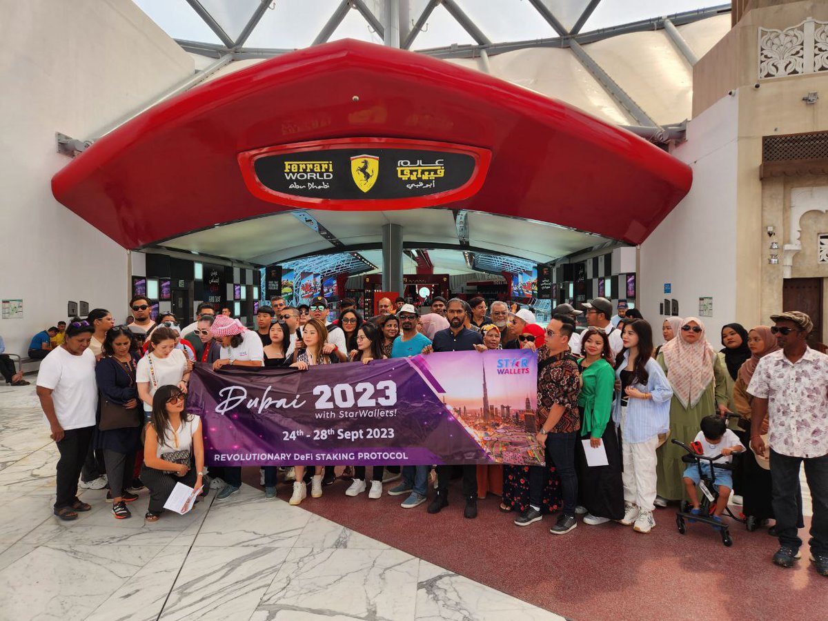 StarWallets's tweet photo. Welcome to the ๐๐
๐ฐ๐ถ๐๐ถ๐ป๐ด ๐ช๐ผ๐ฟ๐น๐ฑ of #StarWallets!
#bnb4nextbull #Dubai #ferrariworld #ferrariworldabudhabi https://t.co/Z2dK45bI5m
