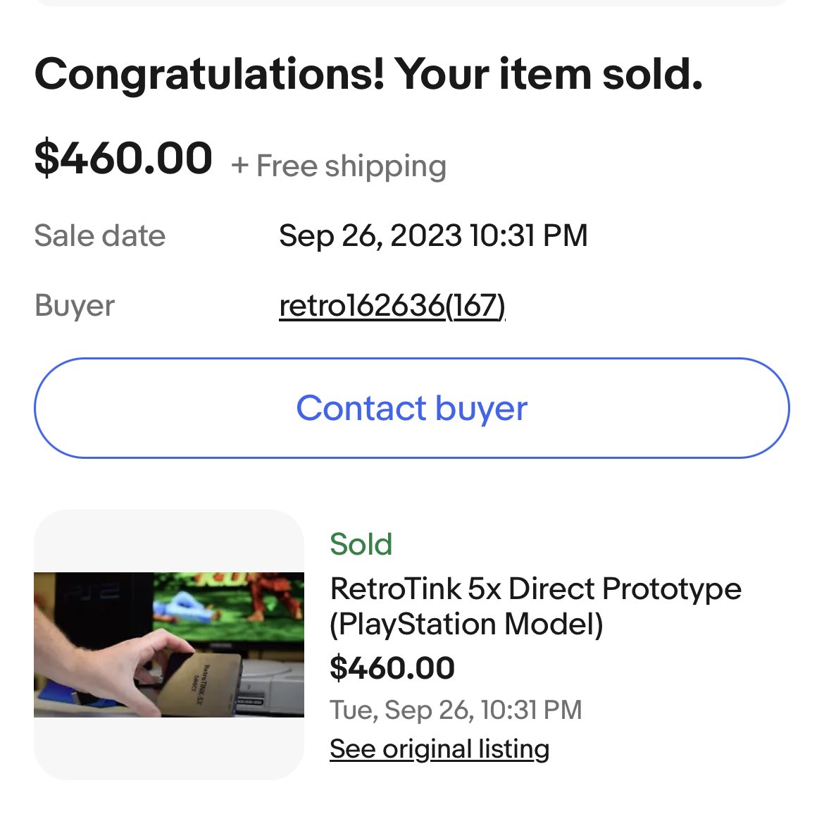 8bitesquire's tweet photo. Woah!!! Congrats to the lucky bidder and congrats to @retrotink2 for raising over $450 for @HouseRabbit! https://t.co/ShfvvHwxzW