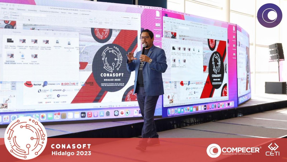 maununezmx's tweet photo. #CONASOFT || Agradecidos y Orgullosos desde @CompecerOficial y @GrupoCETI de participar en el Congreso Nacional del Ciclo de Vida de Desarrollo de SW.
Impartimos la conferencia “El Ciclo de Vida de Desarrollo de Sistemas de Información desde el enfoque de sistemas de gestión ISO”
Nuestro compromiso en impulsar el talento de nuestros ingenieros y la Industria nacional de Desarrollo de SW y TICs, trabajando en equipo con la #AMISOFT, #IIBAMexico y aliados de negocio que son las principales Fábricas de SW de nuestro país.