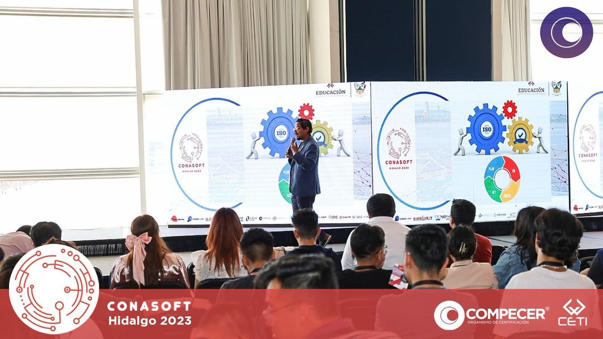 maununezmx's tweet photo. #CONASOFT || Agradecidos y Orgullosos desde @CompecerOficial y @GrupoCETI de participar en el Congreso Nacional del Ciclo de Vida de Desarrollo de SW.
Impartimos la conferencia “El Ciclo de Vida de Desarrollo de Sistemas de Información desde el enfoque de sistemas de gestión ISO”
Nuestro compromiso en impulsar el talento de nuestros ingenieros y la Industria nacional de Desarrollo de SW y TICs, trabajando en equipo con la #AMISOFT, #IIBAMexico y aliados de negocio que son las principales Fábricas de SW de nuestro país.