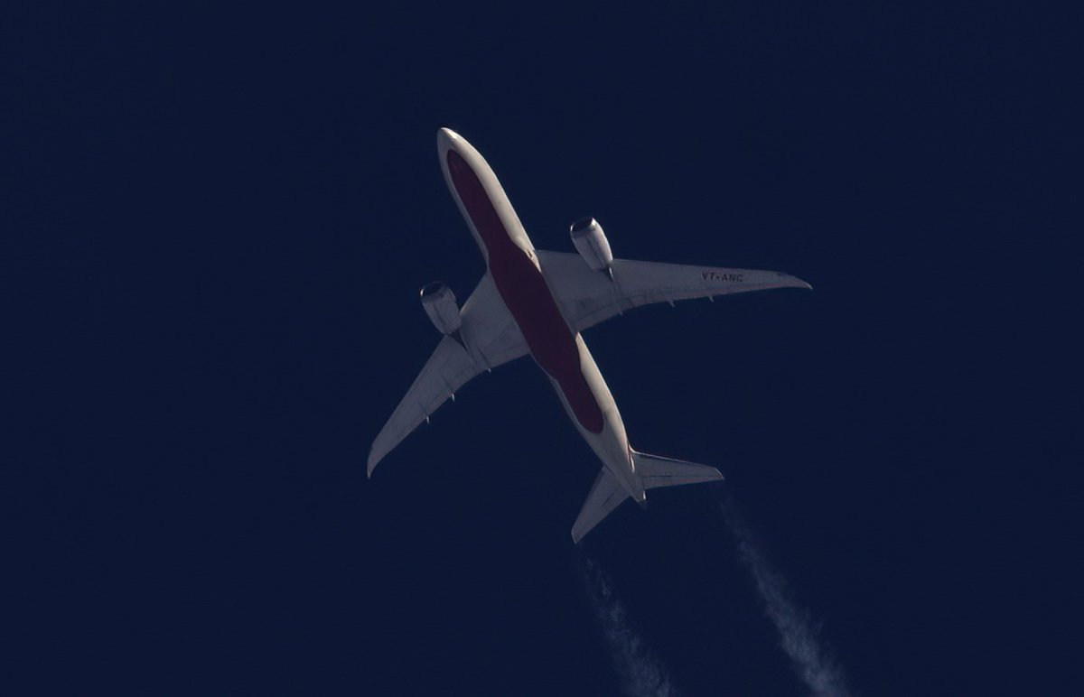 @airindia 787-8 (VT-ANC) cruising at FL410 #AIInTheSky #FlyNonStop